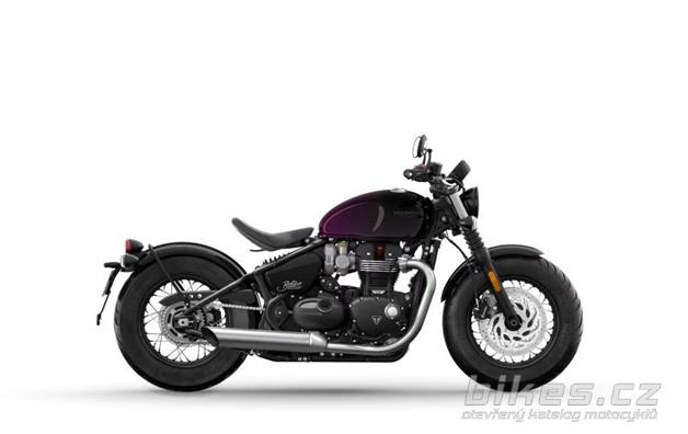 Triumph Bonneville Bobber Purple Stealth Edition